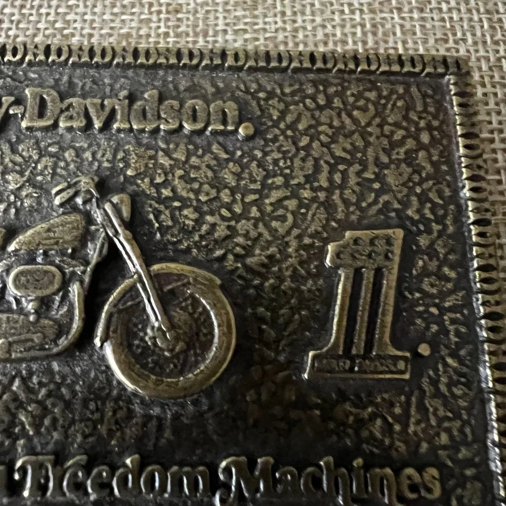 Harley Davidson Belt Buckle Freedom Machine 97697-15VM 3.5x2in Americana